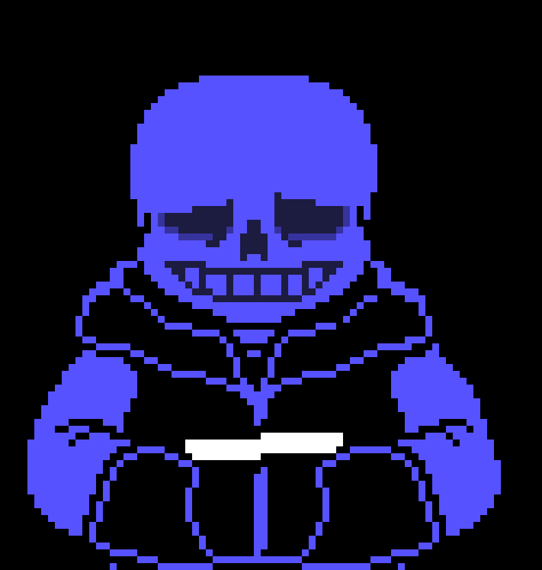 [55e4e5] -takes out a milkshake but freezes, his eyes stops glowing, he is remembering his frisk- -Negatale Sans