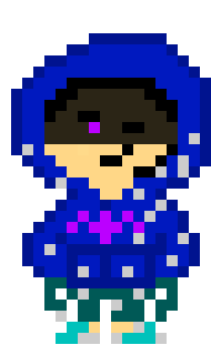 [506291] *his hand acts like an invisble barrier, and the blast... kinda splits around him.*