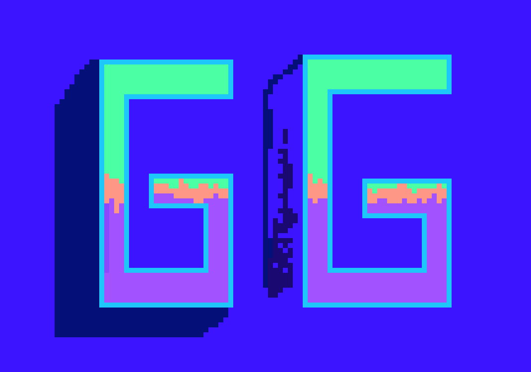[8eed89] gg pixel initials