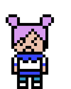 [bd0064] danganronpa pixel sprite base shu 2