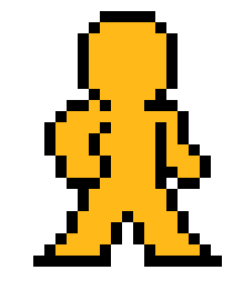 [fdf433] Pixel man standing 1