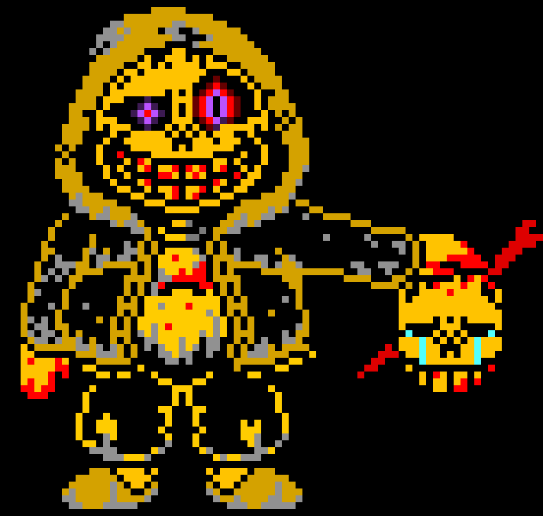 [fedf74] NOT IF I KILL YOU FIRST! *Flies off the ground speeding towards Dust and Mega Punches him* 