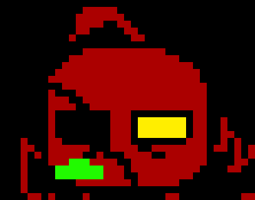 [00fef4] -plays a kazoo with his non-existent mouth-