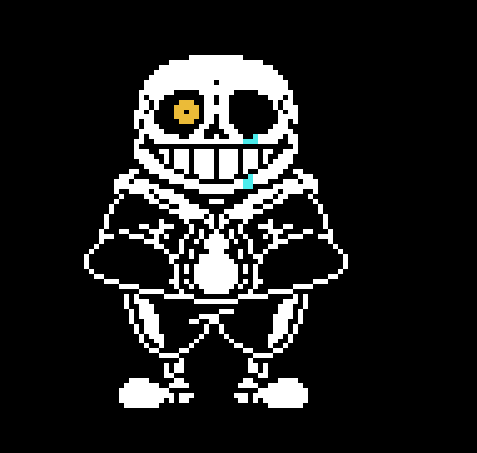 [b7d2ef] Sans: (this is hideous) im gonna go make disbelief now