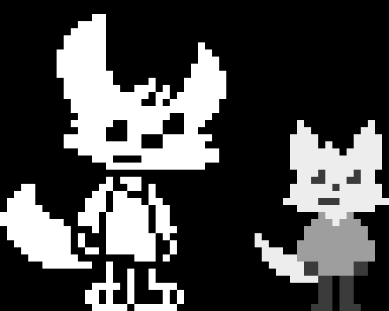 [53e87e] I made a Battle Sprite of Foxlynn in Winter's Quest and Into the Black Hole, and I also made the overworld sprite... Though... For Into the Blackhole, she really is over the world... Okay, I'll leave... -Foxlynn