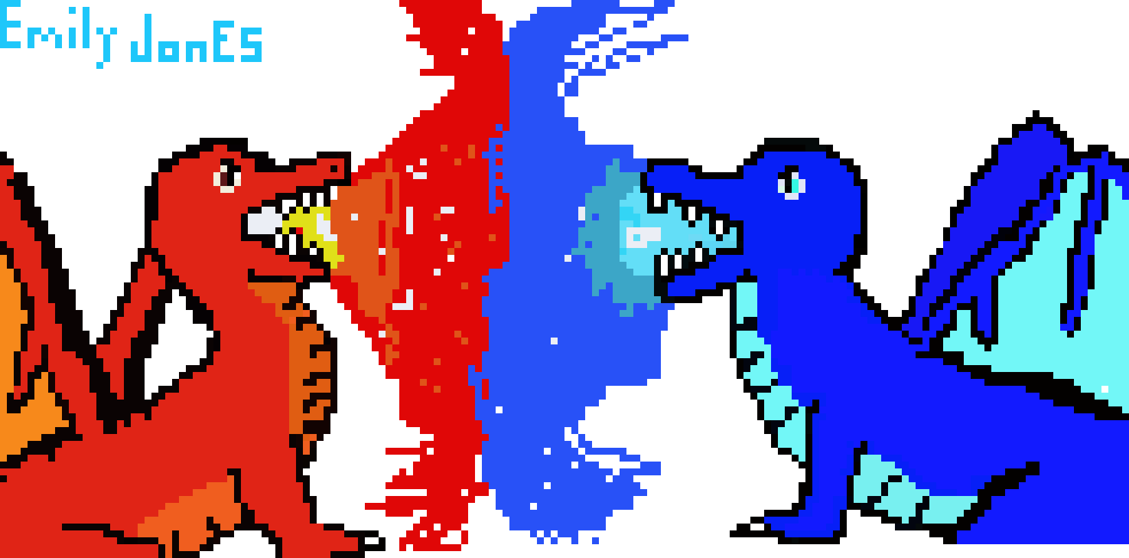 [9664c4] When dragons fight!