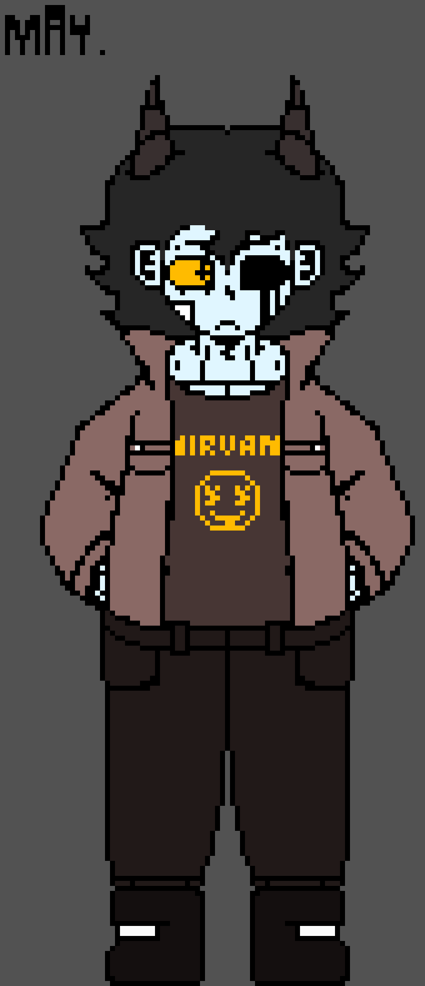 [14e409] This is the best I can do when drawing a human. Yes, he's a demon but still.