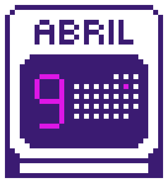 [2c029a] Calendar Purple