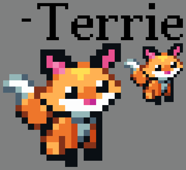 [95be89] "CrossCode - Cosmetic Pet Fox Follower | Upscaled 2X2 pixels... -Terrie