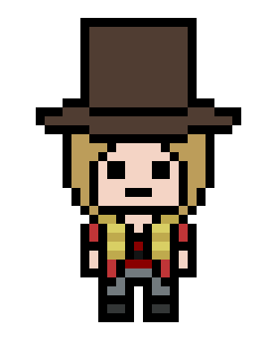 [3f32c2] danganronpa pixel sprite dio