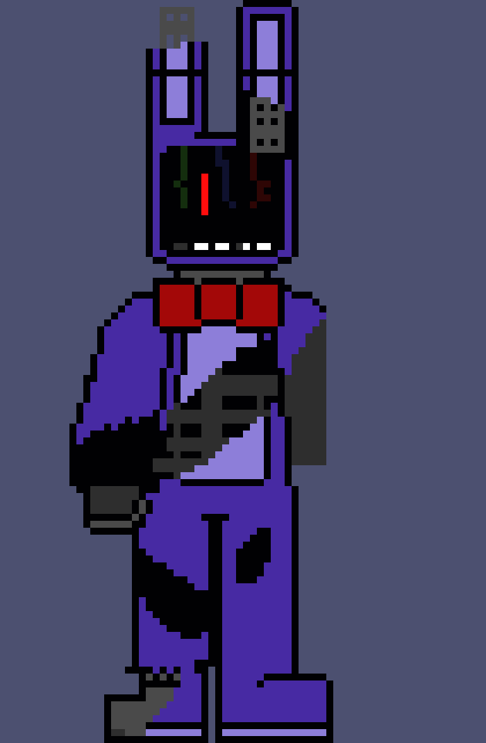 [f72d7a] my version of withered bonnie. AND YES I GOT PERMISSION TO USE THIS DONT SREAM AT ME.-rbf