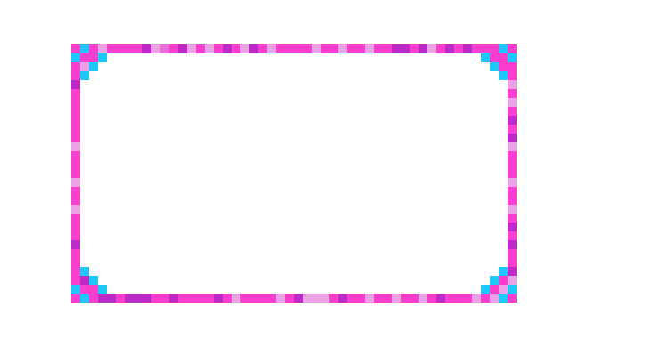 [289eff] 16x9 pixelated border