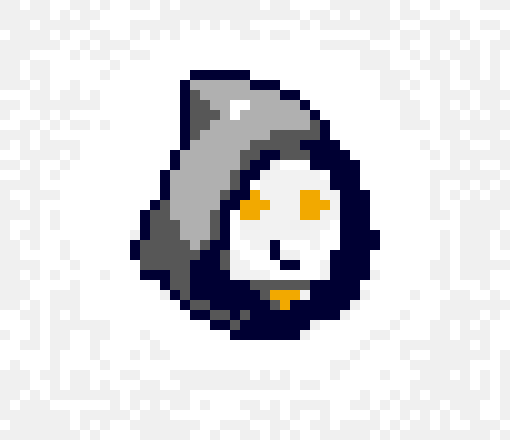 [dfb43a] Reaper Overwatch Pixel Face 