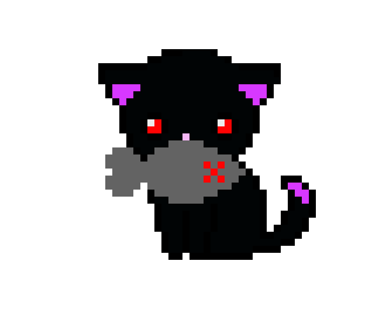 [9664c4] cat with a fich