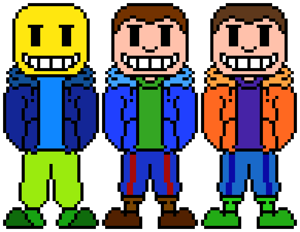 [d6b045] (Well... who can be the 4th member then...) [It can be a Sans or your OC]