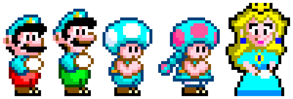 [1164a9] Super Mario World Ice Characters