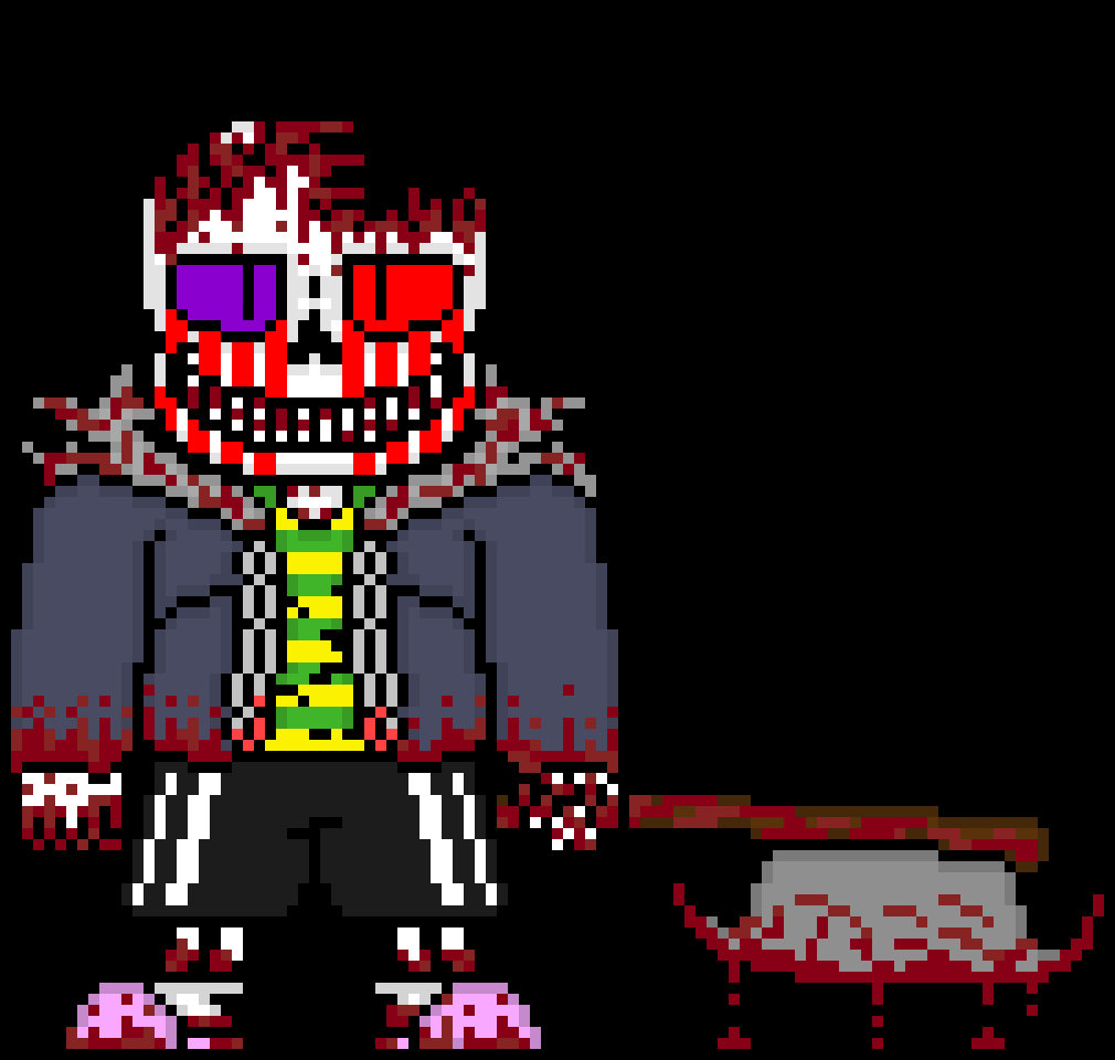 [02042d] *only lil flakes of his body disintergrate* really? *Slash multiple time as the flames finally start dying*