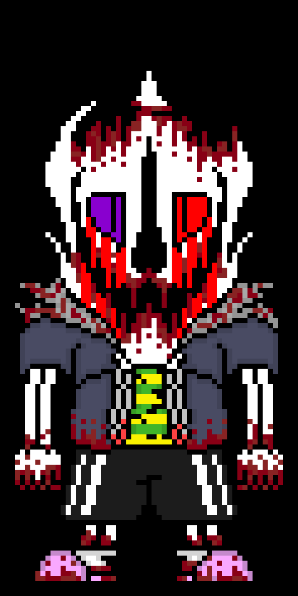 [71b836] Ugh fine freak (Every time he calls SwapSwapVerse a freak, the more he gets treated as a pet, though he doesnt know that) *jabs the sans with his remaining horn then kick them down and starts kicking their spine*