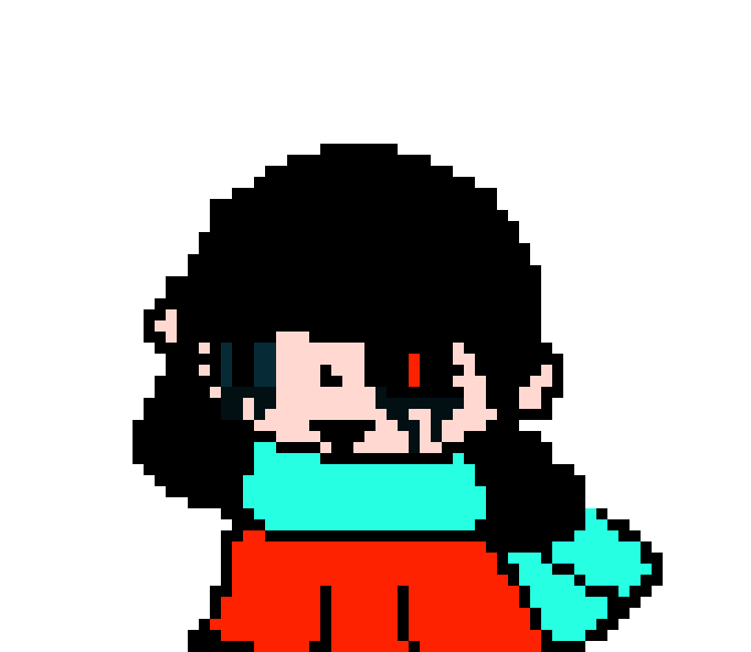 [904ba9] she sits on rock alone