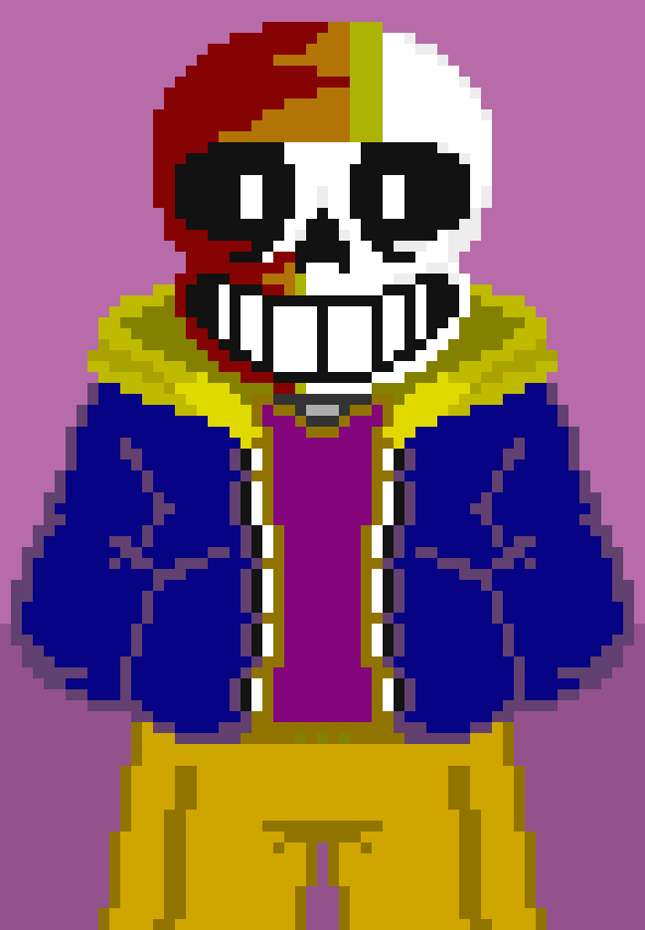 [3a9c37] Sans in Flamed