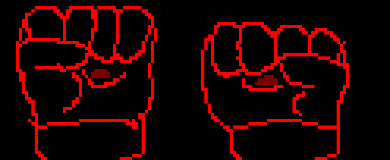 [e0d2d8] Two fuck+- I added eyes and fixed right fist.