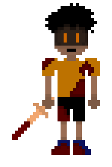 [25d002] *He gets hit by both of them, confused* Agh- *[Error] Used run!*