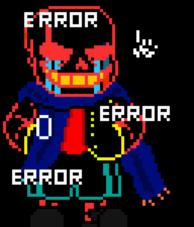 [2fe70b] *a gaster hand grabs dust and throws him outside*