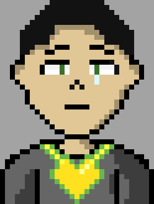 [90896a] Wait, what the-?! ... Alright, fine. *He backs up a little as well. He'll have to wait for Scott to move a bit though before he can jump safely.*