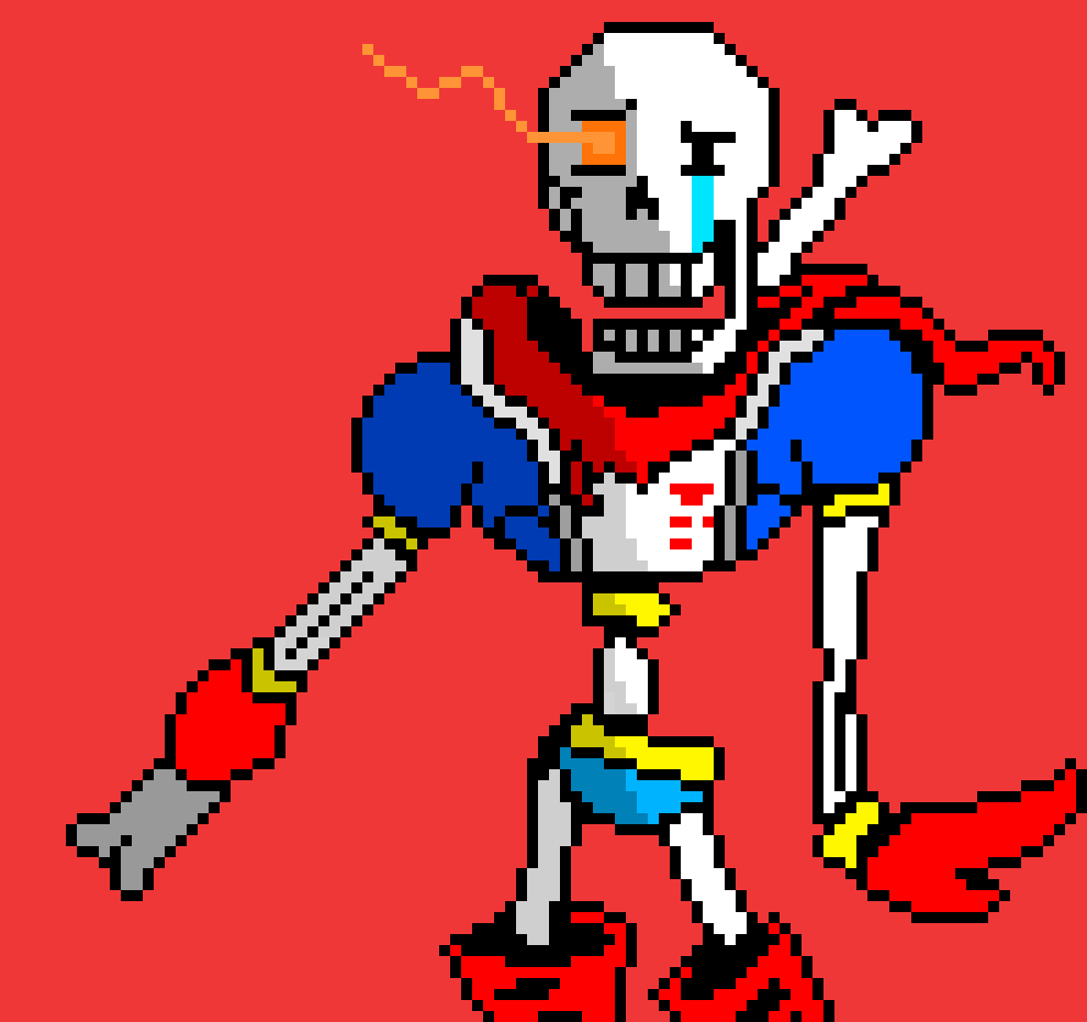 [807e0a] Undertale Disbelief Papyrus phase 1 sprite
