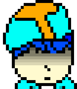 [05b0c1] *Curled up in a ball on the floor behind the counter*