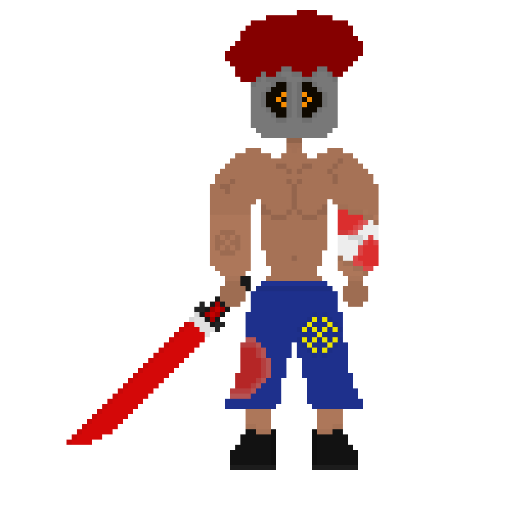 [6310ac] *He walks back through a forest, blood dripping off his blade*