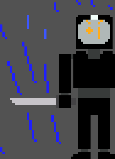 [2fcb16] *his gun was not in reach so he grabs his combat sword* TAKE THIS