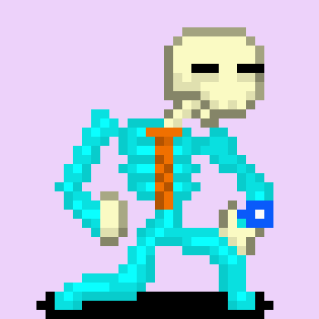 [05b0c1] *You see him when you enter the graveyard. He sits on top of his grave, a lonely guitar made with bones. He is playing and singing https://www.youtube.com/watch?v=3BqWwPVYWLg . The song seems to be about him.*