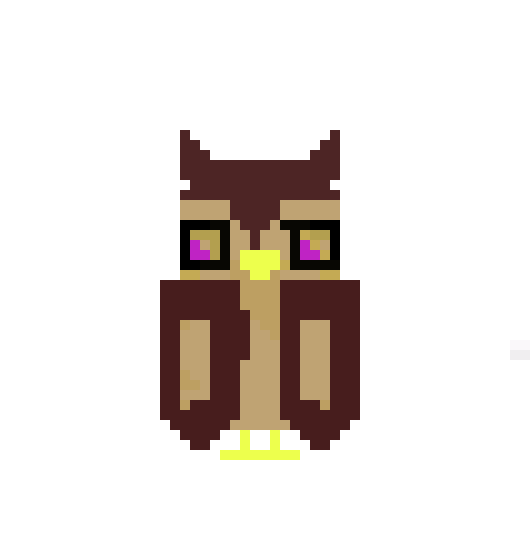 [9664c4] Owl Pixel Art