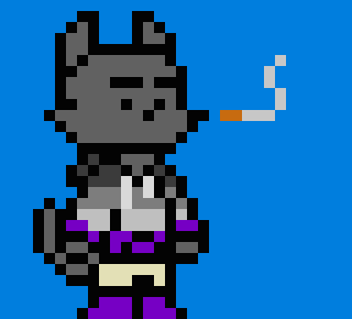 [0b51d0] -casually watching from across the street.- "...What even-"