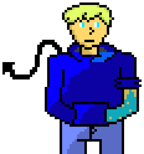 [3a33bd] (just fyi omega still doesnt know he has a demonic tail)-Omega