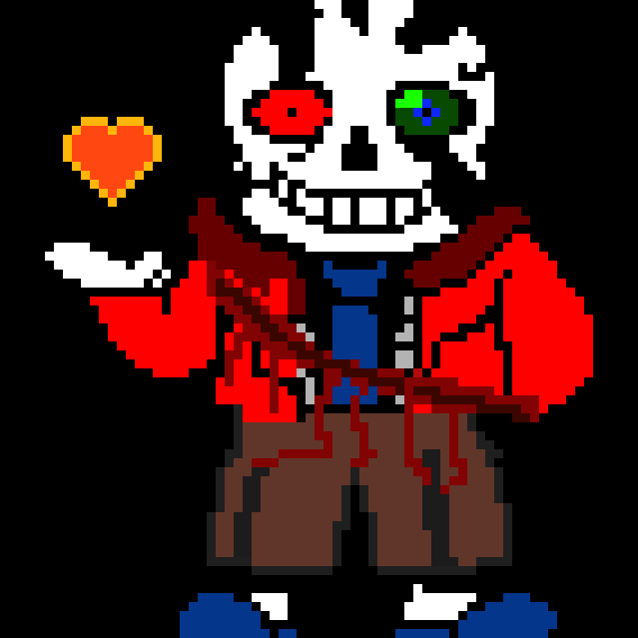 [af7ae0] hard mode sans (an't my art i did only the editing)