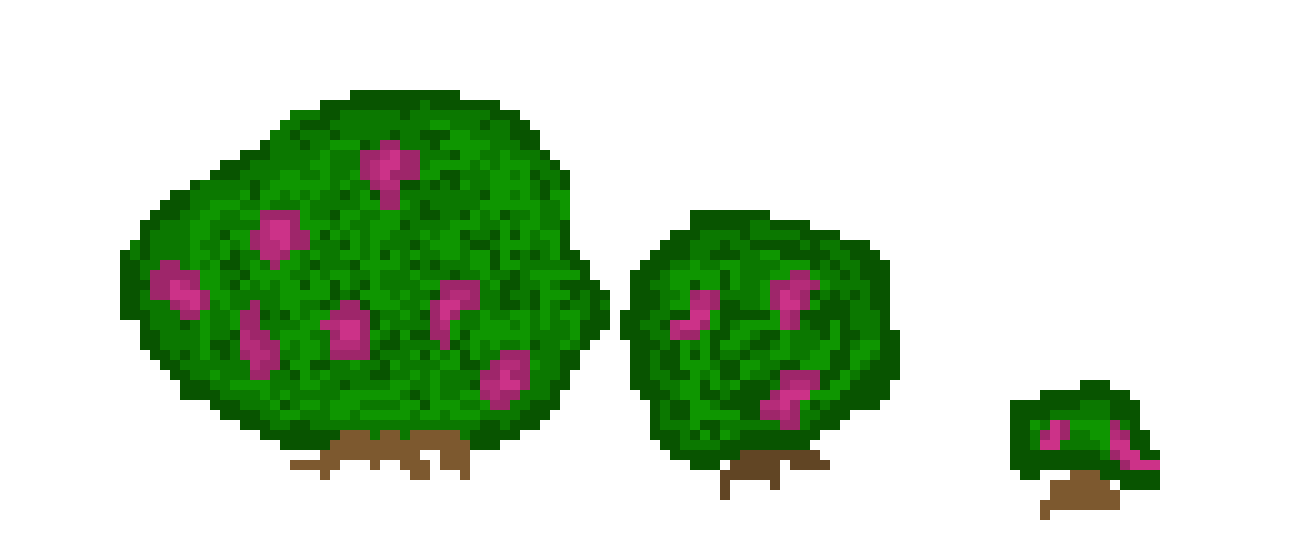 [9664c4] bushes small medium large (fruit)