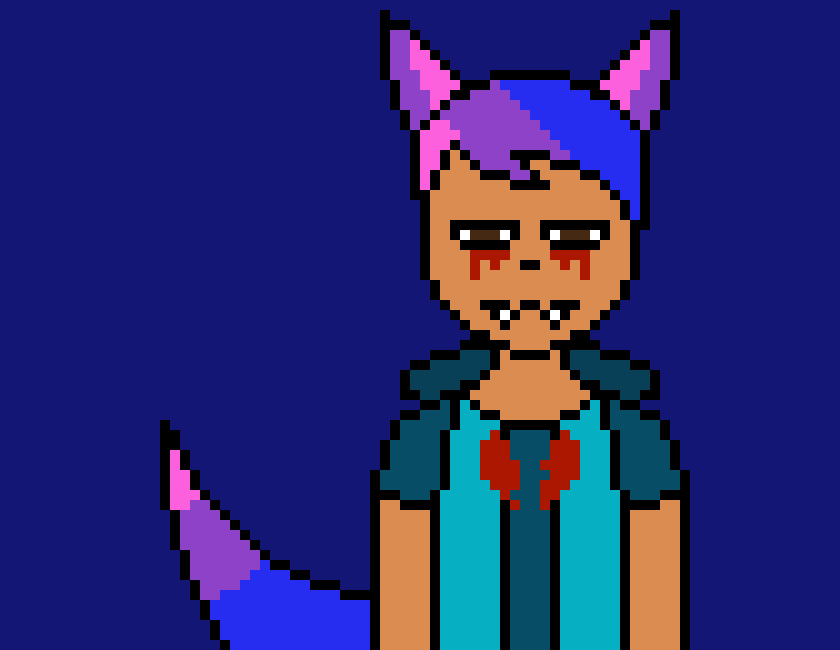 [4fbda4] heart breaks...evan's soul breaks...they start to turn to dust for some reason like undertale?...)sigh...h-how could you betty(Evan is now a pile of dust...)-Evan foxx