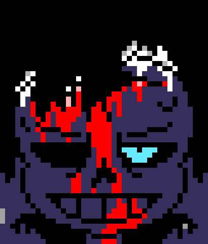 [7ce906] Shit.. I still need food..*(He' teleport to cleetus's stand.) -HorrorTale Sans
