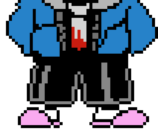 [6dc9d4] now it's accurate people always think sans has blue slippers or blue shoes damn there wrong
