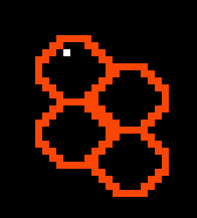 [a7963e] Pixel grid (Hexagon)