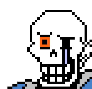 [e4f013] Disbelief Papyrus Phase 1 Battle Sprite.