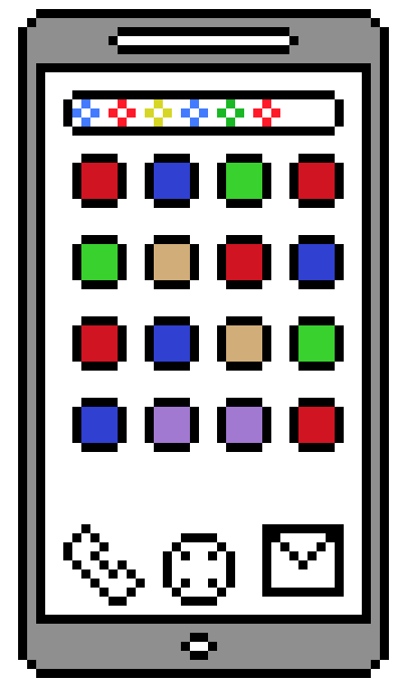 [9664c4] Phone with apps