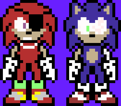 [053e67] *Knuckles and sonic are now in the base. Knuckles was gathering weapons while sonic was sleeping* {Last Life Sonic and Knuckles}