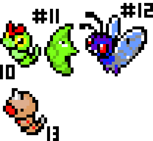 [9664c4] Kanto Pokemon 10-18 WIP
