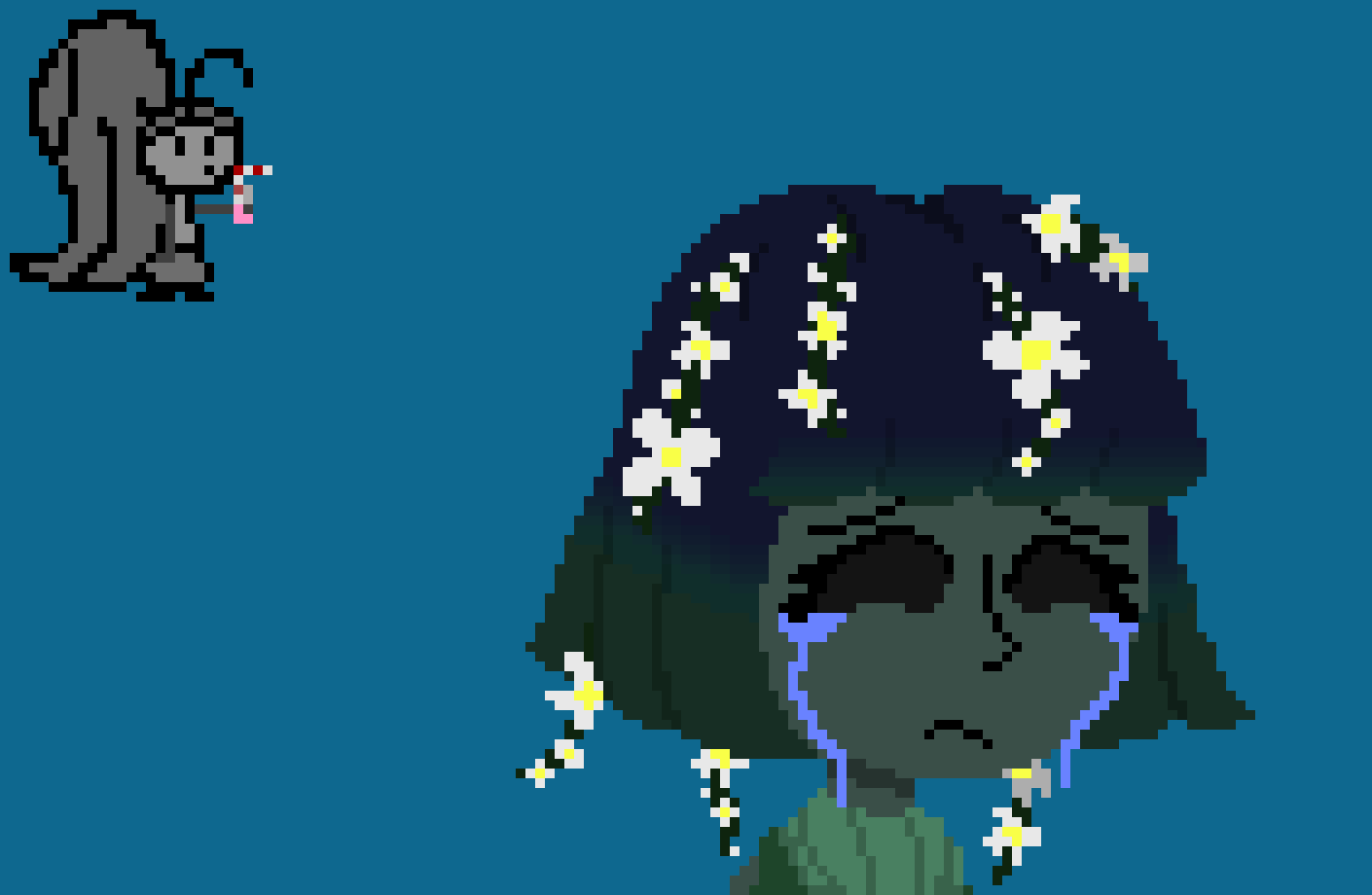 [f7c573] should i have the hair have this color of fade? or should i change the greenish fade?