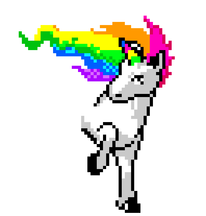 [9664c4] Rainbow Unicorn Icon 2
