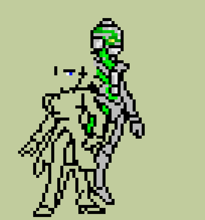 [401102] EMERALED SAVE! wip of noriaki kakyoin and heirophant greend((sorry if i spelled it wrong))-rainbowfox2011