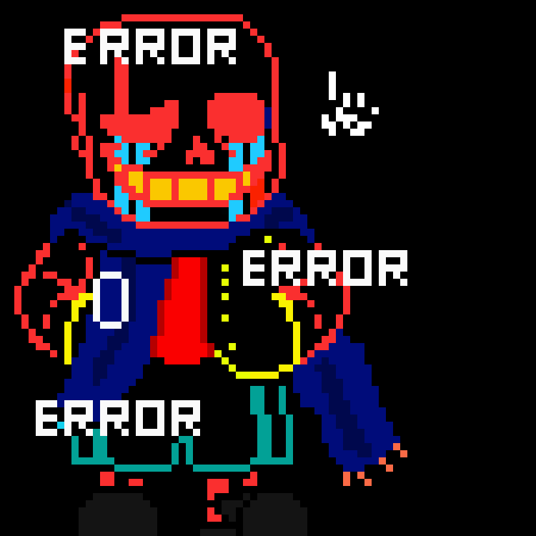 [2fe70b] *a hand asks UV Error (Underverse error) why he is here